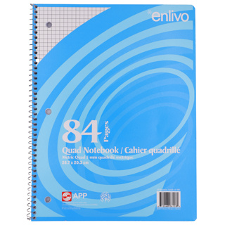 [6126] Cahier quadrillé spiralé, 5mm, 84 pages