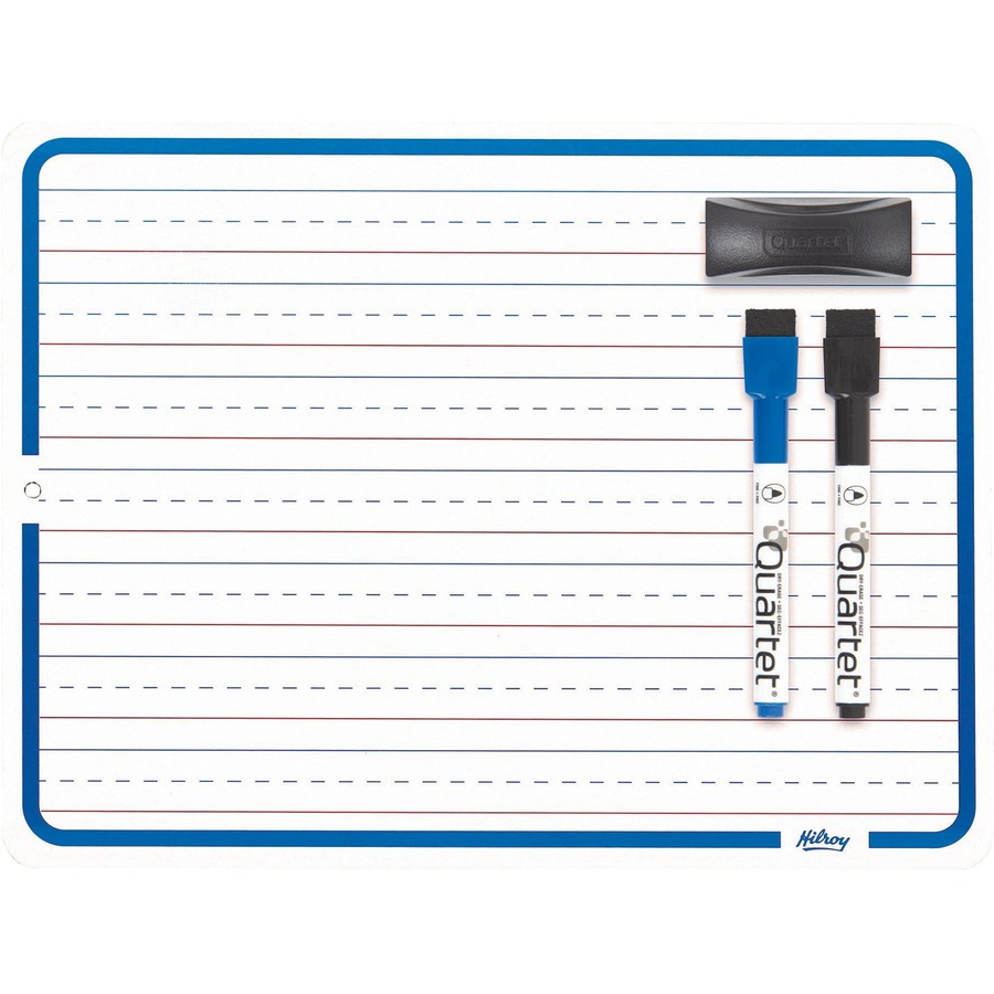 [1002864] White Board, 1 side interlined and dotted, 1 side blank, 9" x 12"