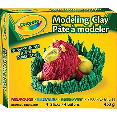 Pâte à modeler «Crayola» (Boîte de 4 couleurs)