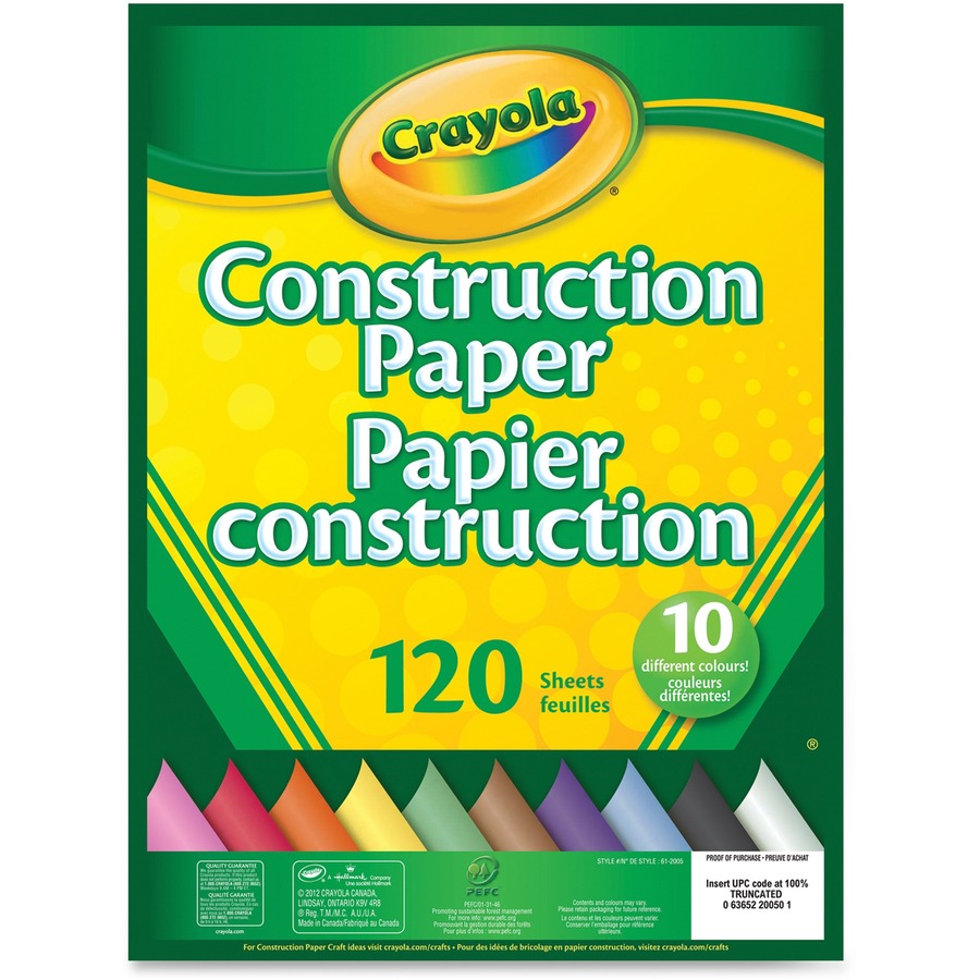 [1004316] Papier construction Crayola (120 feuilles)