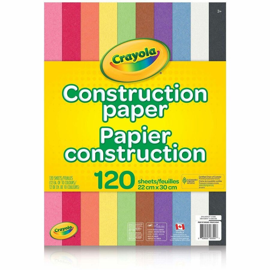[1004316] Papier construction Crayola (120 feuilles)