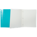 Duo-tang Carton Laminé, avec attaches, Aqua