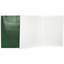 Duo-tang Carton Laminé, avec attaches, Vert foncé