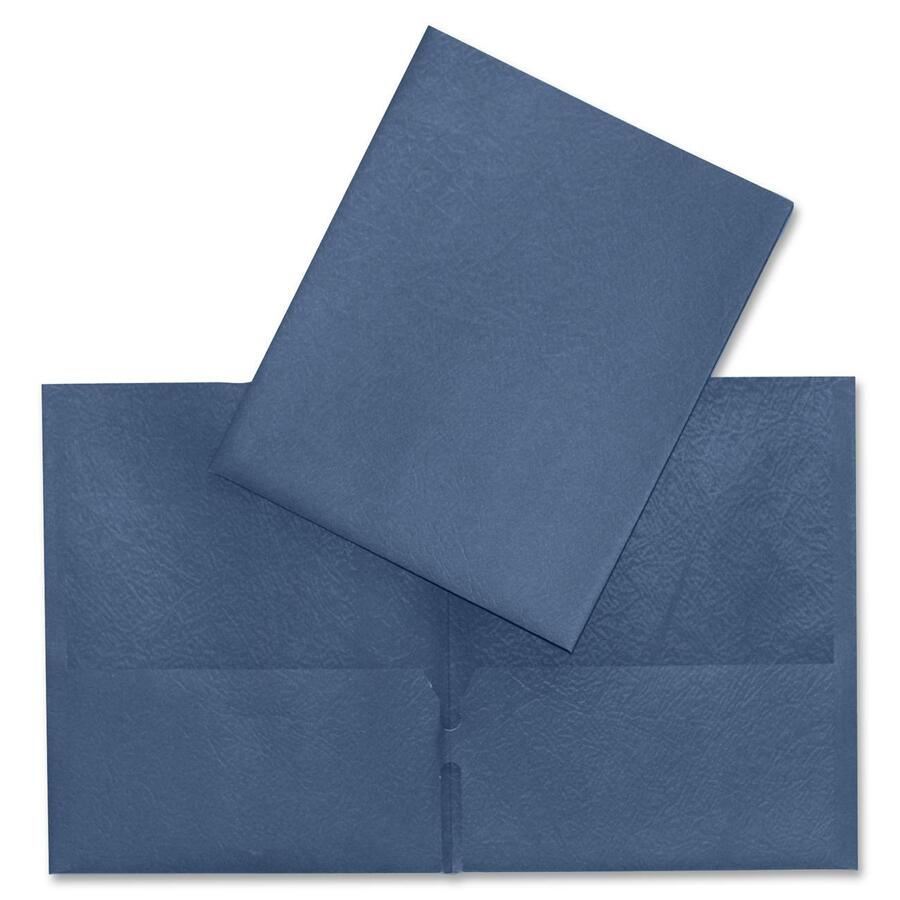 [113381] Pocket Folder, Cardboard, Blue
