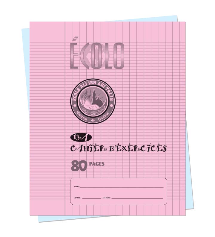 [13A-R] Cahier Séyès Écolo C13A (Petit), 32 pages, Rose