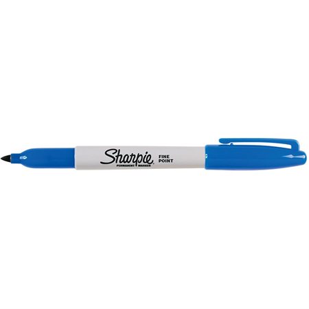 Marqueur permanent Sharpie, Pointe fine, bleu