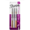 Sharpie Metallic Markers, Pkg of 3, gold, silver, bronze