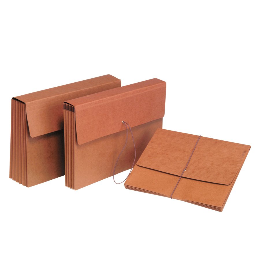 Cardboard Expanding File with flap, 1 compartment. Exp. 5-1/4 in (1,200 sheets), letter size