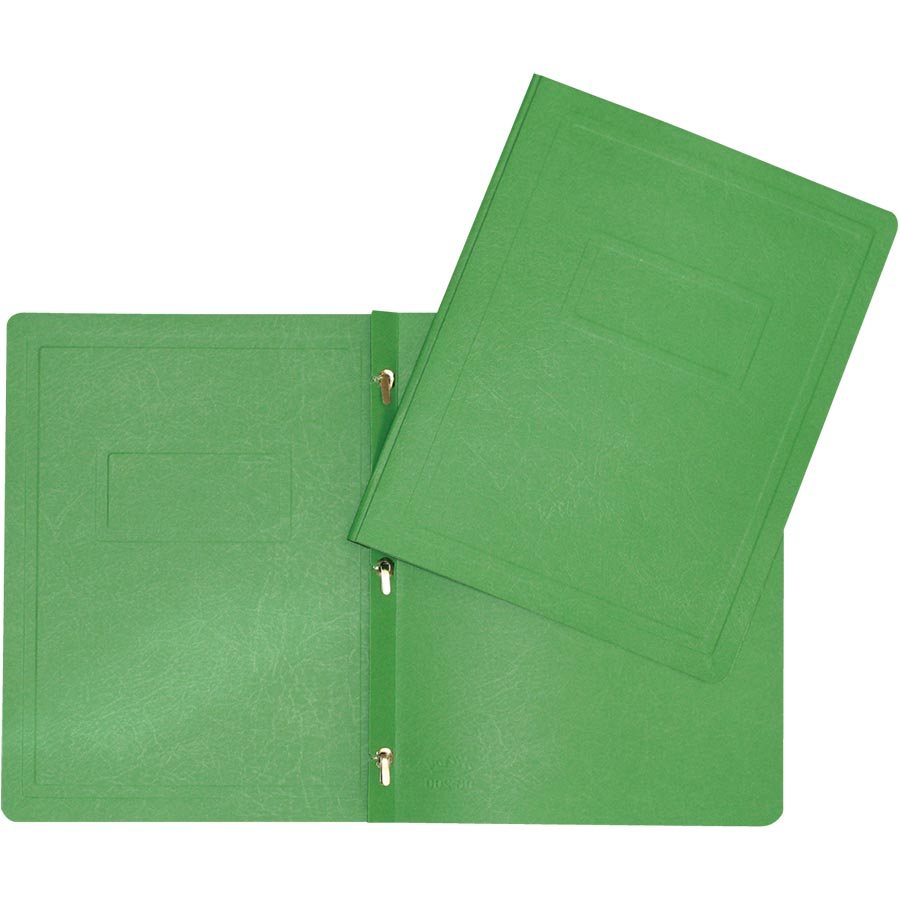 Duo-tang Carton texturé avec attaches, Vert