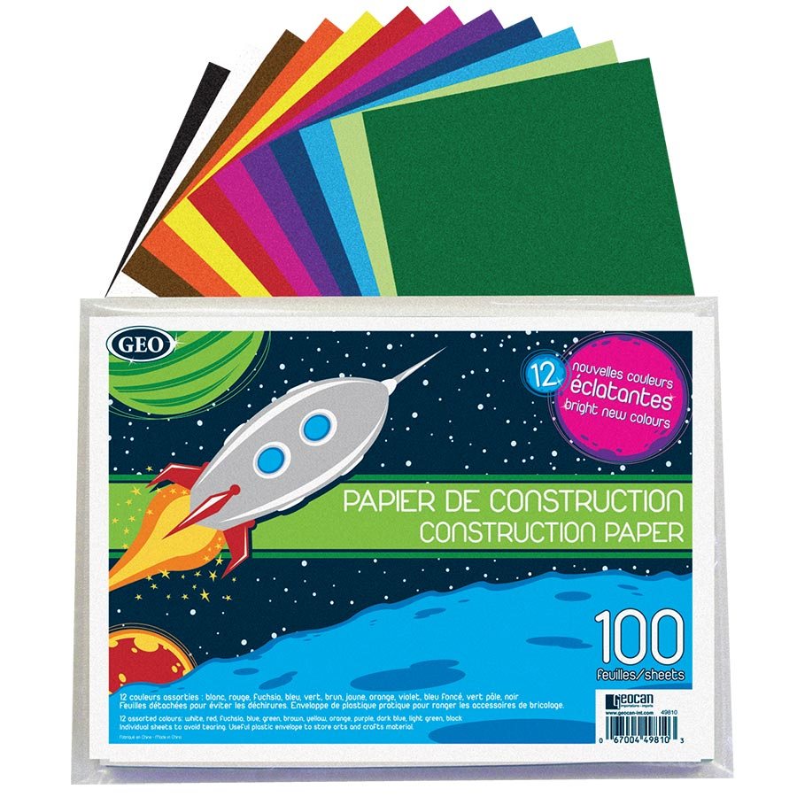 Geocan Construction Paper in a Poly Envelope (100 sheets)