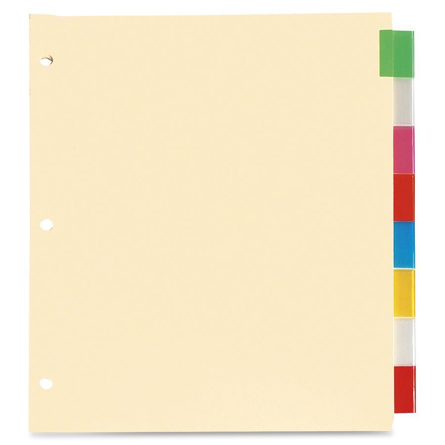 [224873] Séparateurs à onglets de couleur (Paquet de 8)