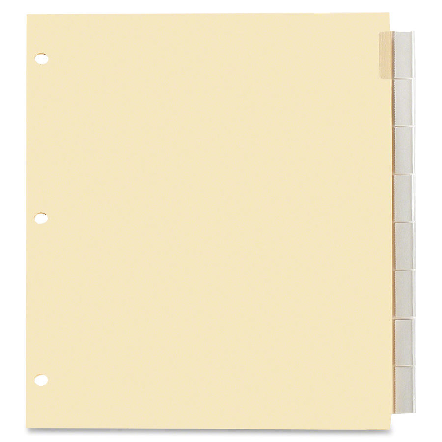 [224881] 8 Tab Dividers, Clear Tab