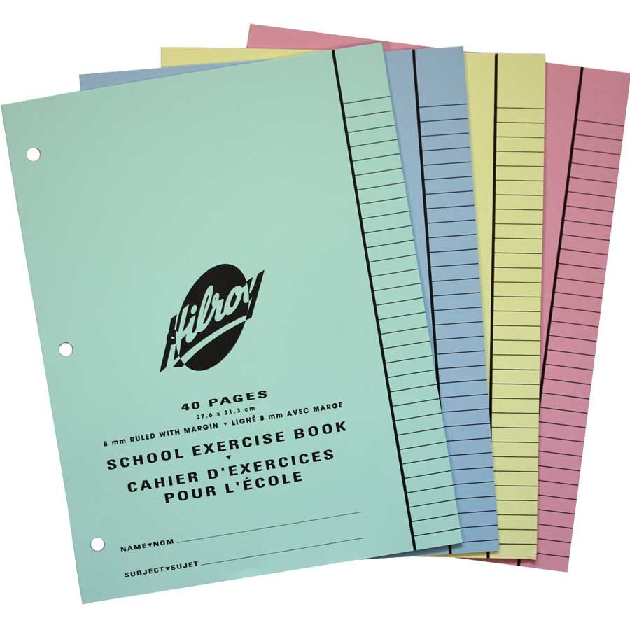 Hilroy Notebook 11-175, Ruled 8 mm, 40 pages, Yellow