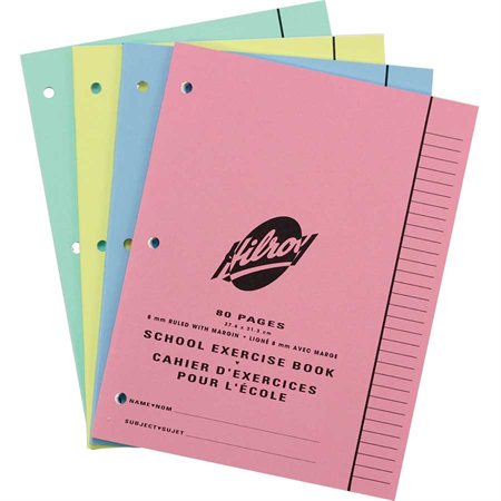 Cahier d'exercices Hilroy (Petit), 40 pages, Ligné 8 mm (11-975), Rose