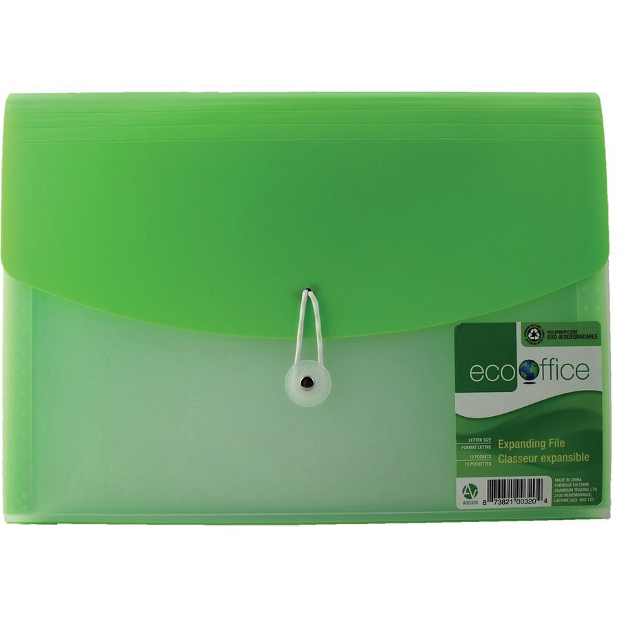 [245571] Expandable File, 13 pockets, Clear front, Letter