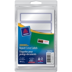 Duo-Tang Labels, 1.3" x 3.75" (Pkg of 40)