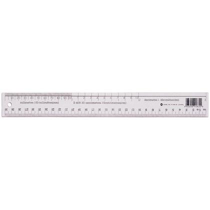 [25684] Règle en plastique flexible Westcott, Transparente , 30 cm