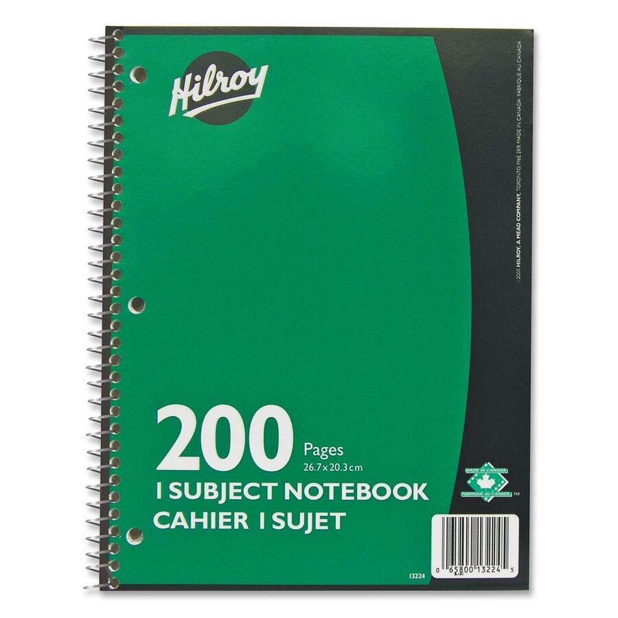 [257238] Cahier à reliure spirale Hilroy, 1 sujet, 200 pages