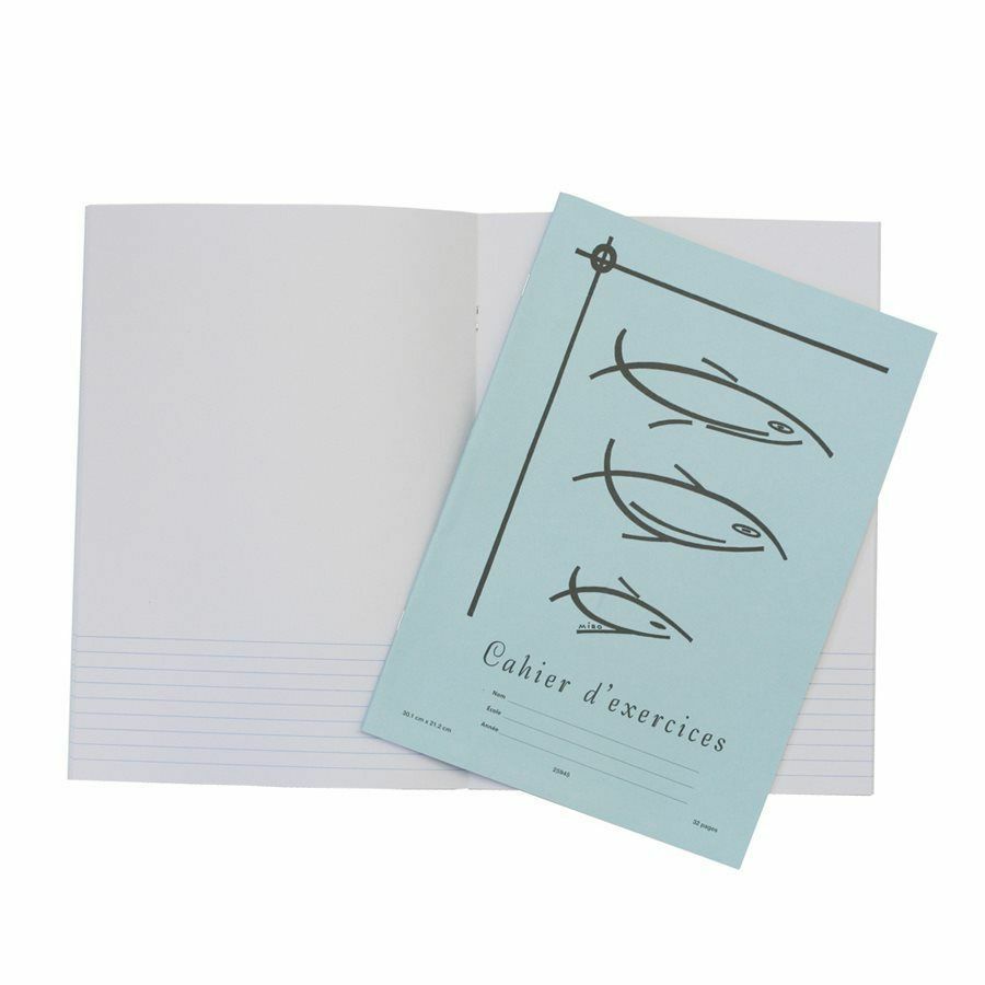 [275537] Workbook 3 Fishes, 1/4 Ruled