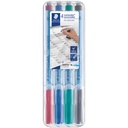 Lumocolor Dry-Erase Correctable Markes, Fine Point (Set of 4)