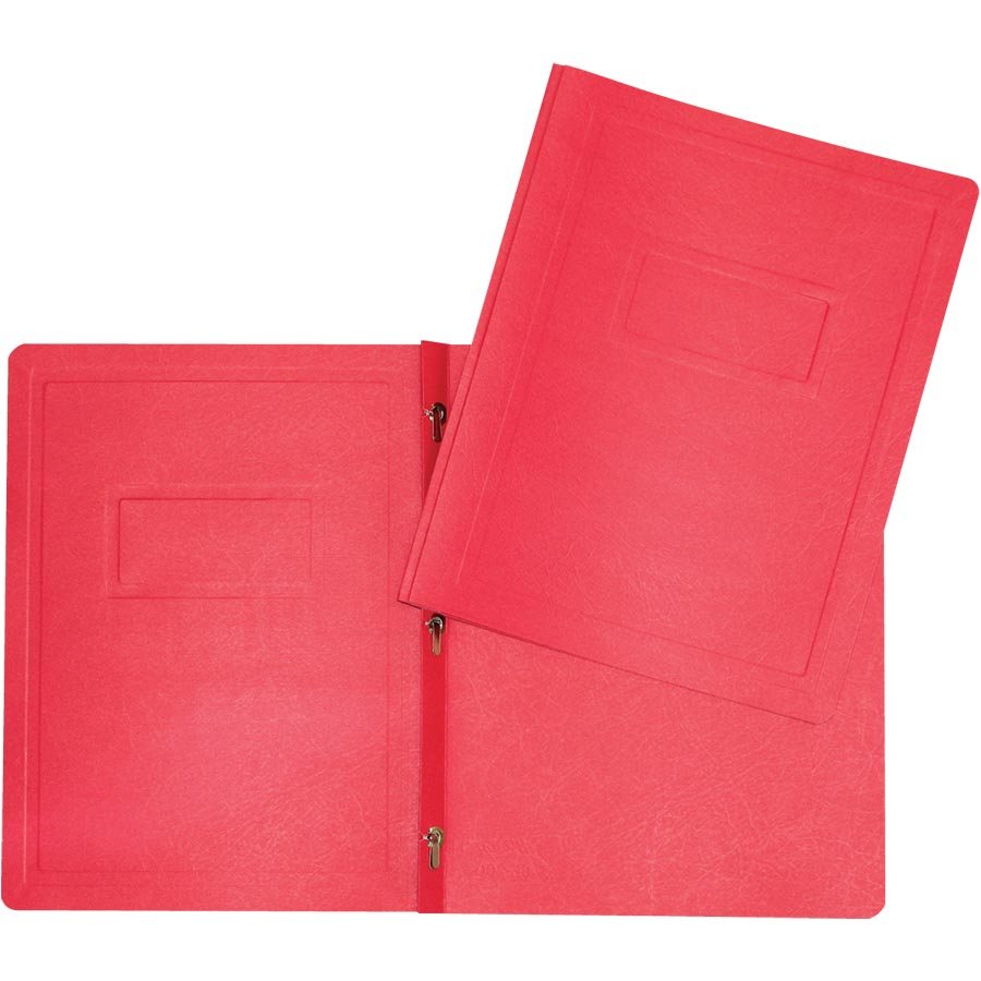 Duo-tang Carton texturé avec attaches, Rouge