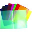 Transparent Soft Plastic Pocket Folder, Assorted Colors