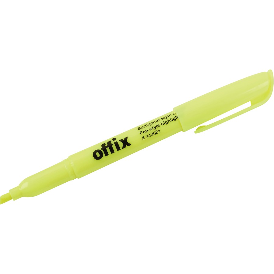 Offix Highlighter, Fine Chisel Point
