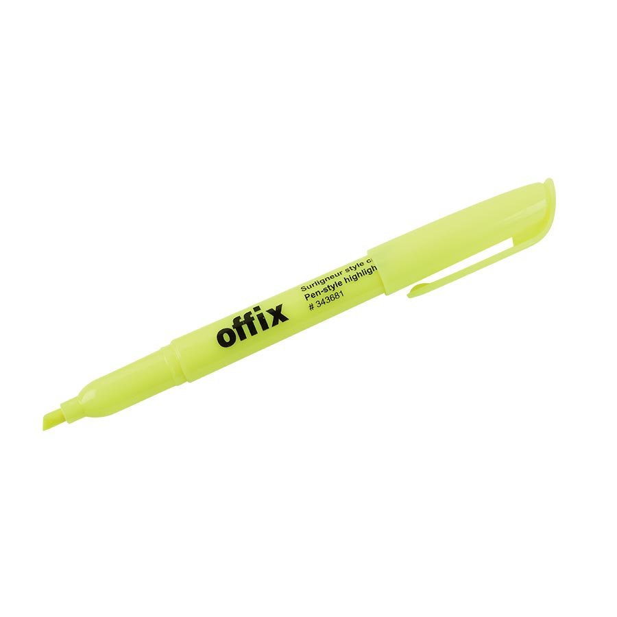 Offix Highlighter, Fine Chisel Point