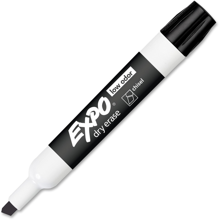 Expo Dry Erasable Marker, Chisel Tip, Black