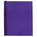 Duo-tang Plastique souple avec attaches, Mauve