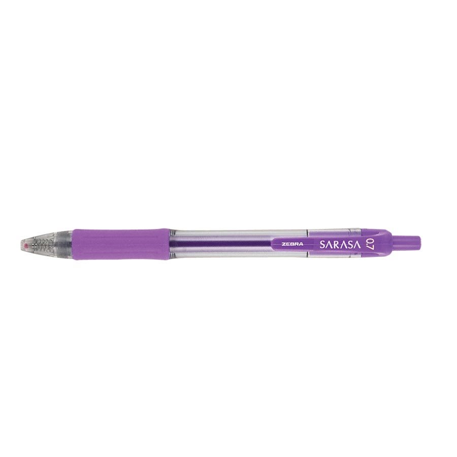 Stylo à bille roulante rétractable Sarasa® 0,7 mm, violet