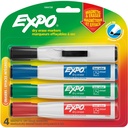 Expo Low Odour Whiteboard Markers, Chisel tip (Set of 4)