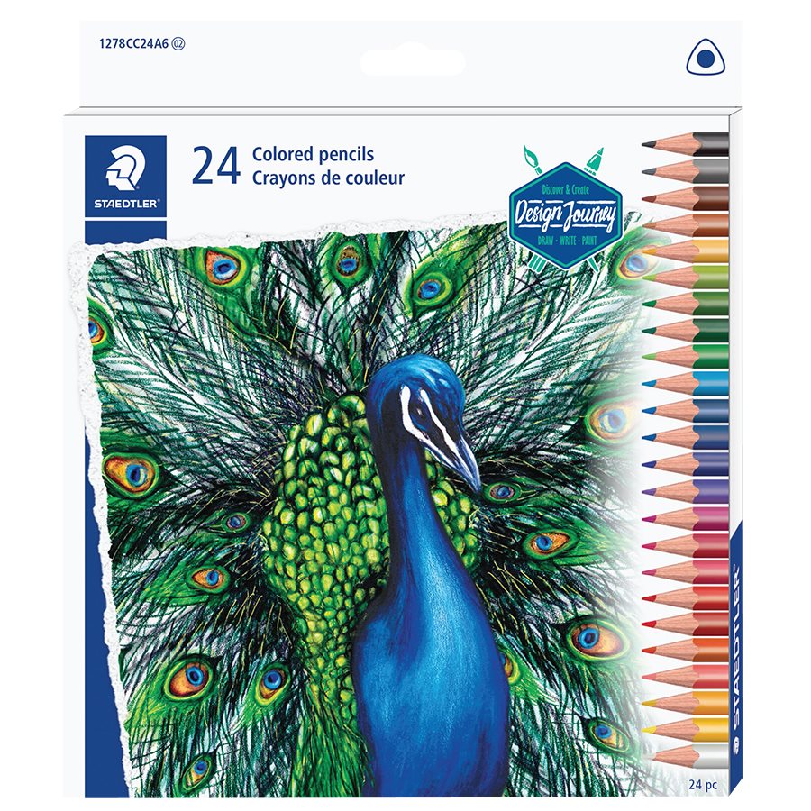 Crayons de couleurs «Staedtler» (Boîte de 24)