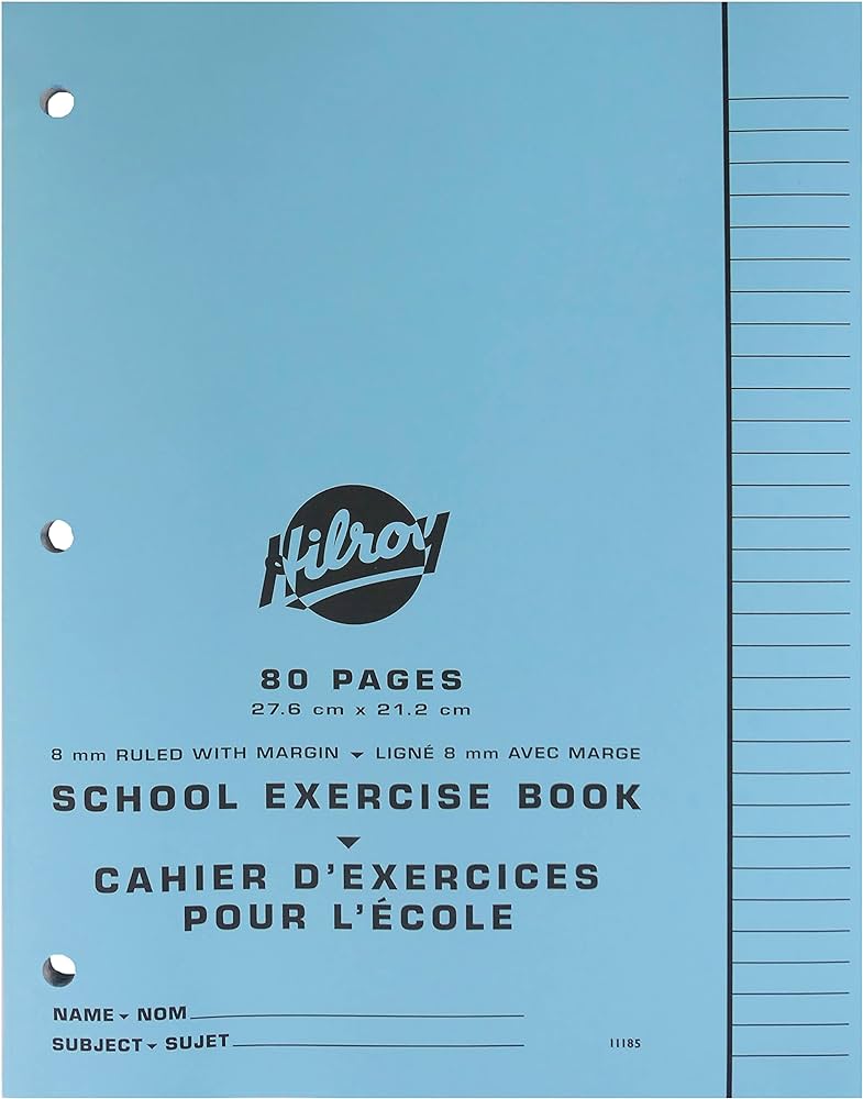 Cahier Canada, 80 pages, Bleu