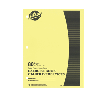 Canada Notebook, 80 pages, Yellow