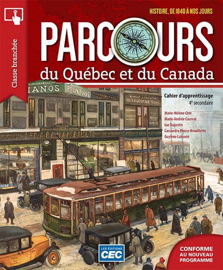 Parcours 4e secondaire - Cahier d'apprentissage (incluant exercices interactifs, référentiel et ligne du temps), version papier + Accès étudiants, Web 1 an (9782761779821)