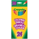 Crayons de couleur en bois «Crayola» (Boîte de 24)