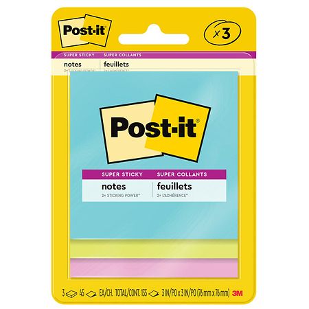 [521096] Post-it Super Sticky Notes - Miami Collection