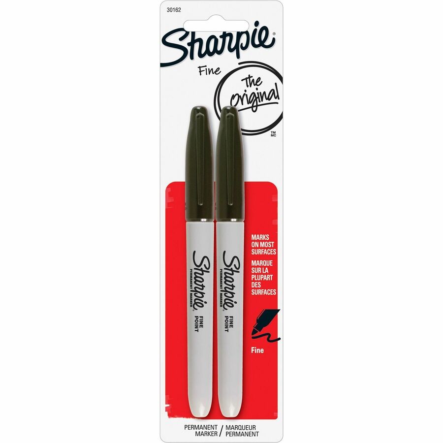 Marqueur fin Sharpie®, Paquet de 2, Noir