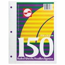 Ruled Loose Leaf Sheets, Pkg of 150