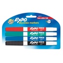 Expo Low Odour Whiteboard Markers, Fine Tip (Set of 4)