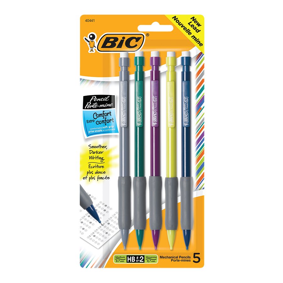 [594945] Bic® Xtra-Comfort Mechanical Pencil 0.7 mm (Pkg 5)