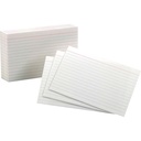 Fiches lignées, 10.16 cm X 15.24 cm (4" X 6"), blanches (Pqt 100)