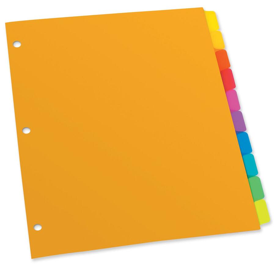 10 Poly Tad Dividers, Assorted Colors