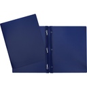 Hard Plastic Duo-tang with Fasteners, Dark Blue