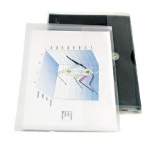 Enveloppe transparente en polypropylène, Attache ficelle, Format Lettre