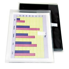 Enveloppe de plastique transparent avec Velcro, Format lettre