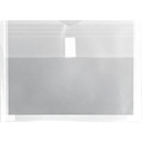 Enveloppe de plastique transparent avec Velcro, Format lettre