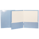 Pocket Folder, Laminated Cardboard, Light Blue