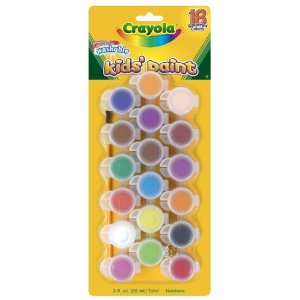 Peinture lavable pour enfants Crayola (ensemble de 18 pots)